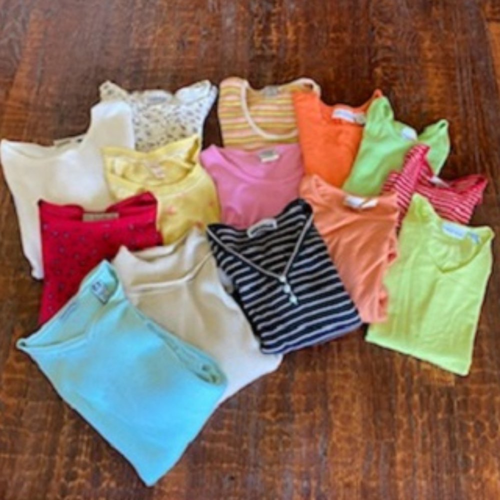 HUGE LOT 14 ~ Long & Short slv & TANK TOPS ~ EUC ~ some VINTAGE ~ S and/or M